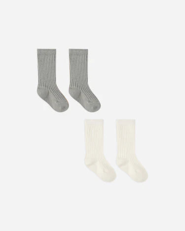 Socks Set | Dusty Blue, Ivory