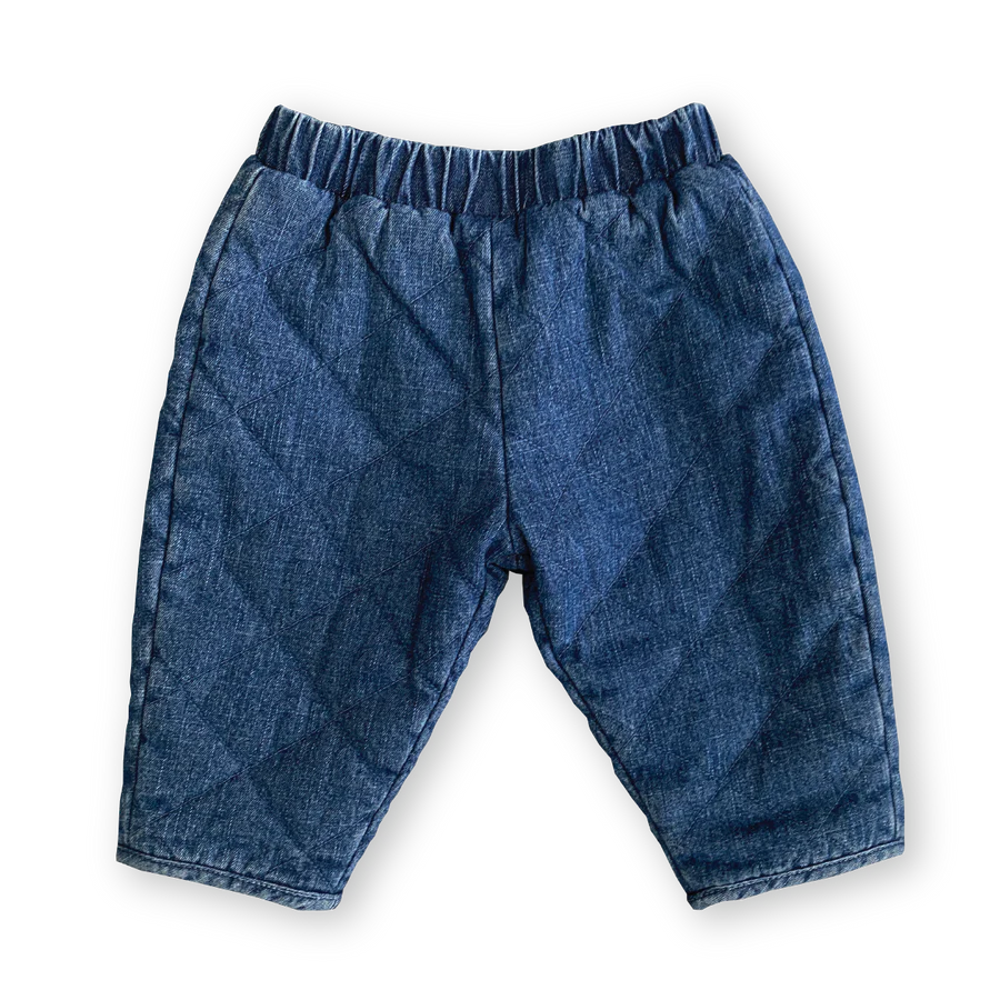 Quilted Hemp Denim Pant