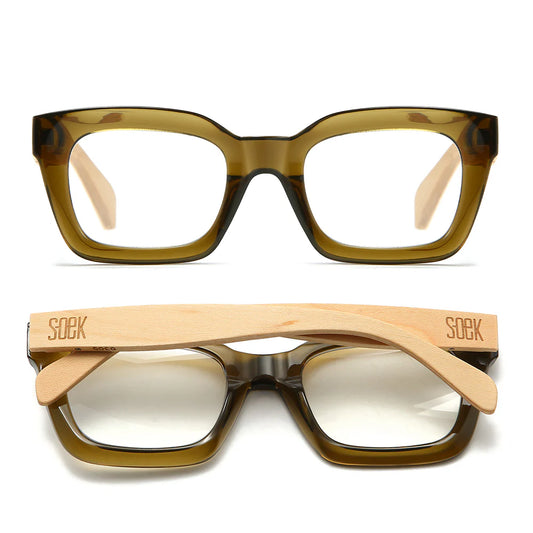 Glasses / Zahra Khaki - Magnifying Reader