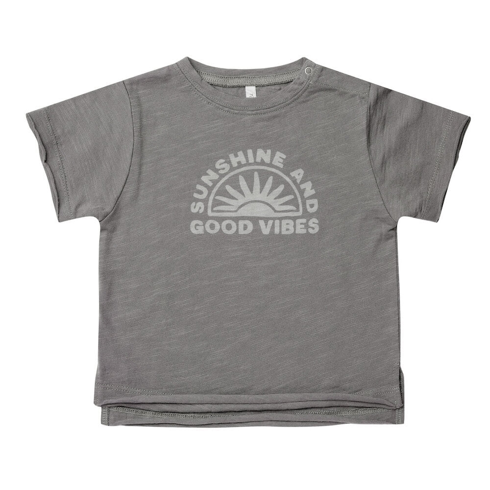 Raw Edge Tee | Good Vibes