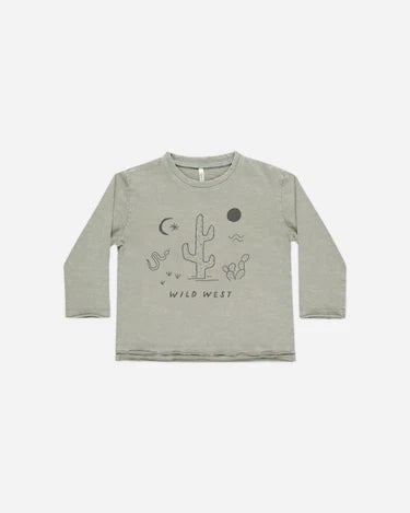 Raw Edge Long Sleeve Tee | Wild West