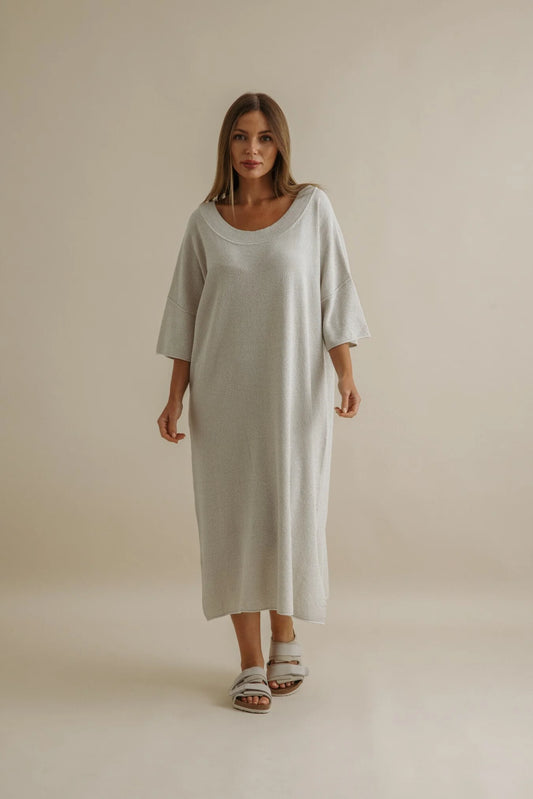 Retreat Cotton Twist / Dress - Silver + Salt