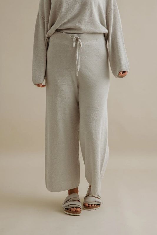 Retreat Cotton Twist / Full Length Pant - Silver + Salt