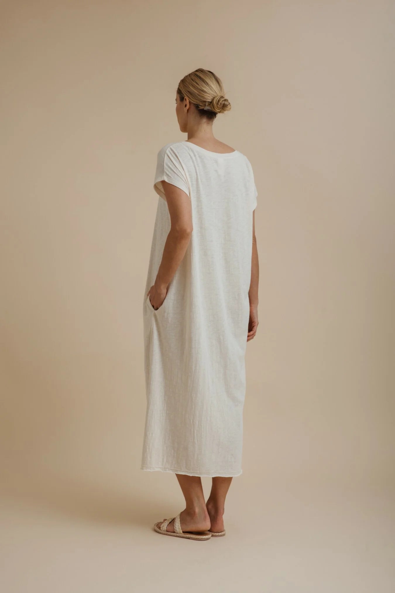 Seabreeze / Short Sleeve Tee Dress - Calico