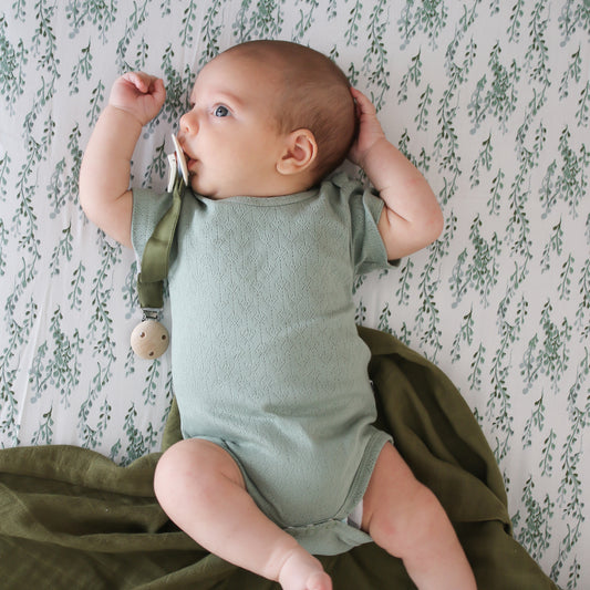 String Of Pearls - Cot Fitted Sheet