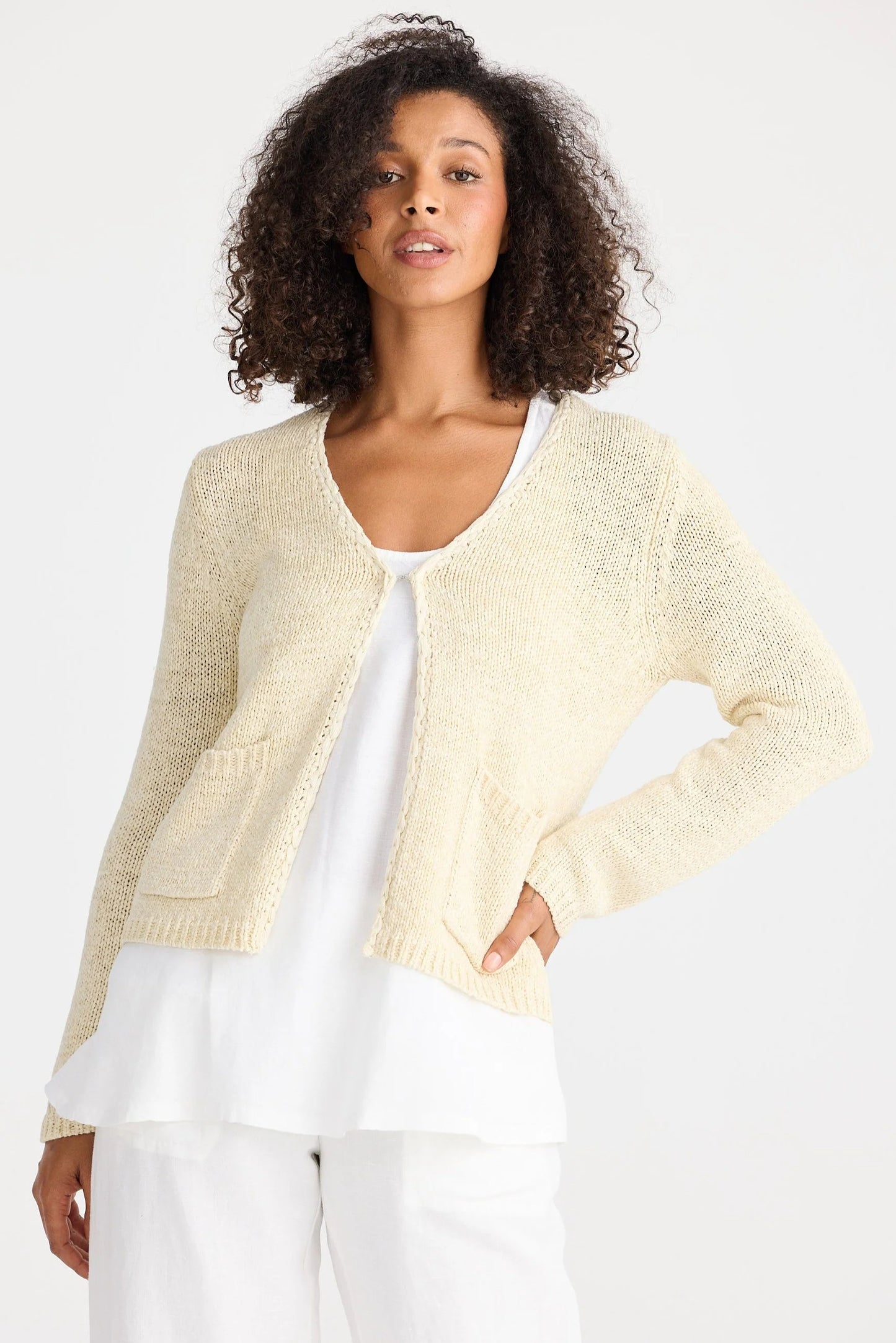 Saffron Cardi / Natural