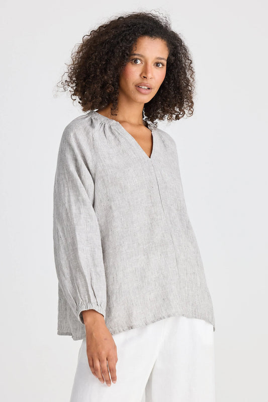 Ria Top / Charcoal Fleck
