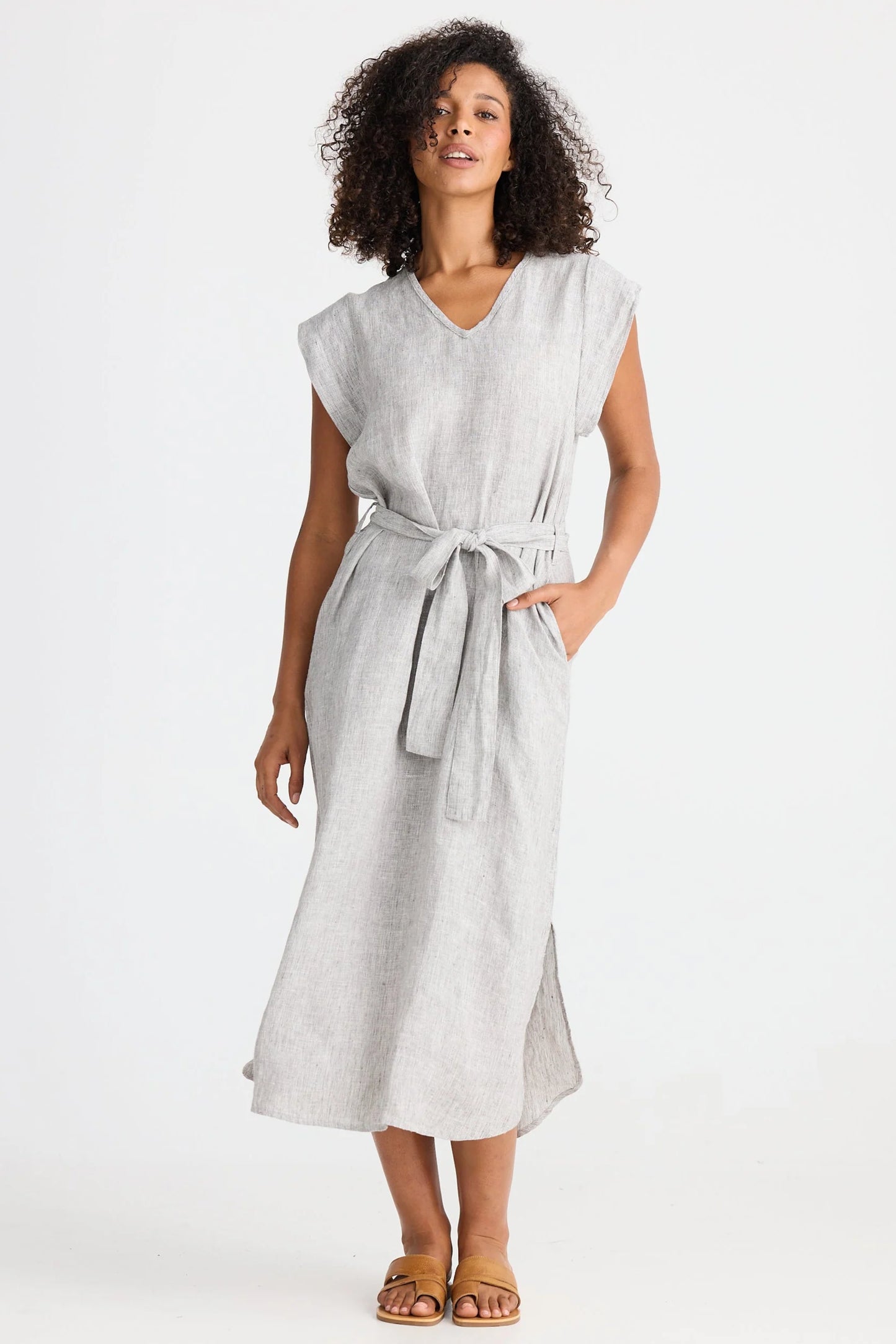 Sebou Dress / Charcoal Fleck