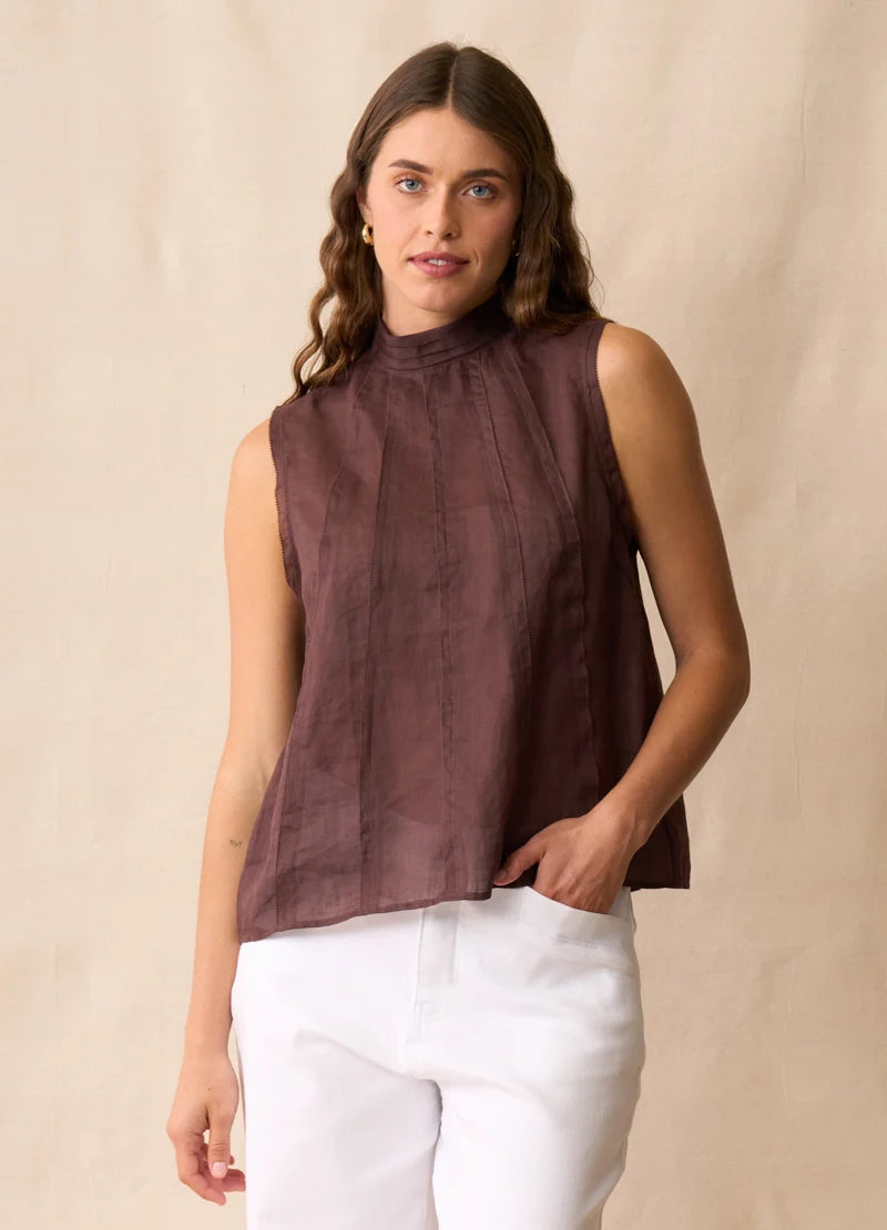 Phoebe Top / Mahogany