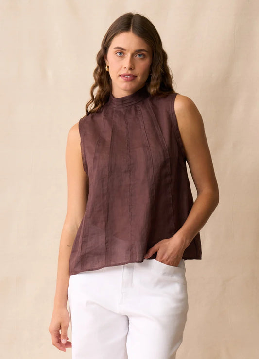 Phoebe Top / Mahogany