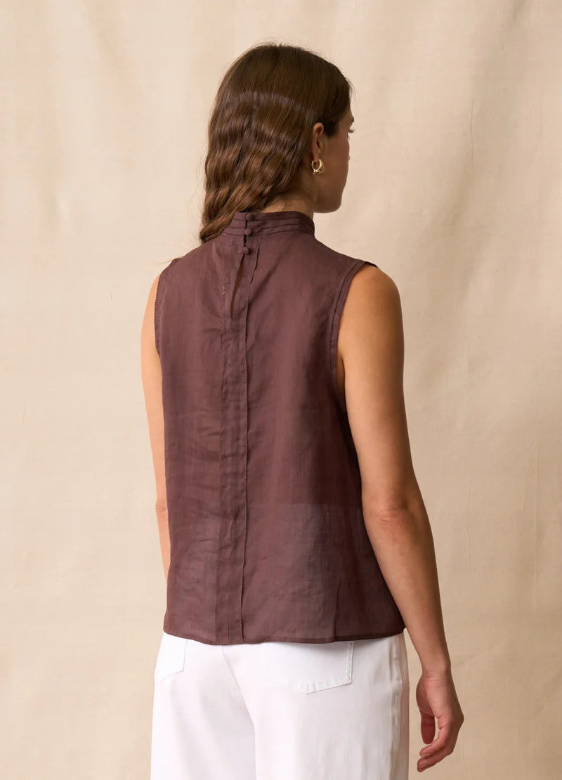 Phoebe Top / Mahogany