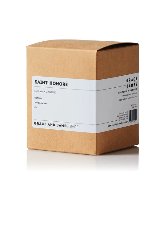 Saint Honore' Candle | Saffron Amber Fir