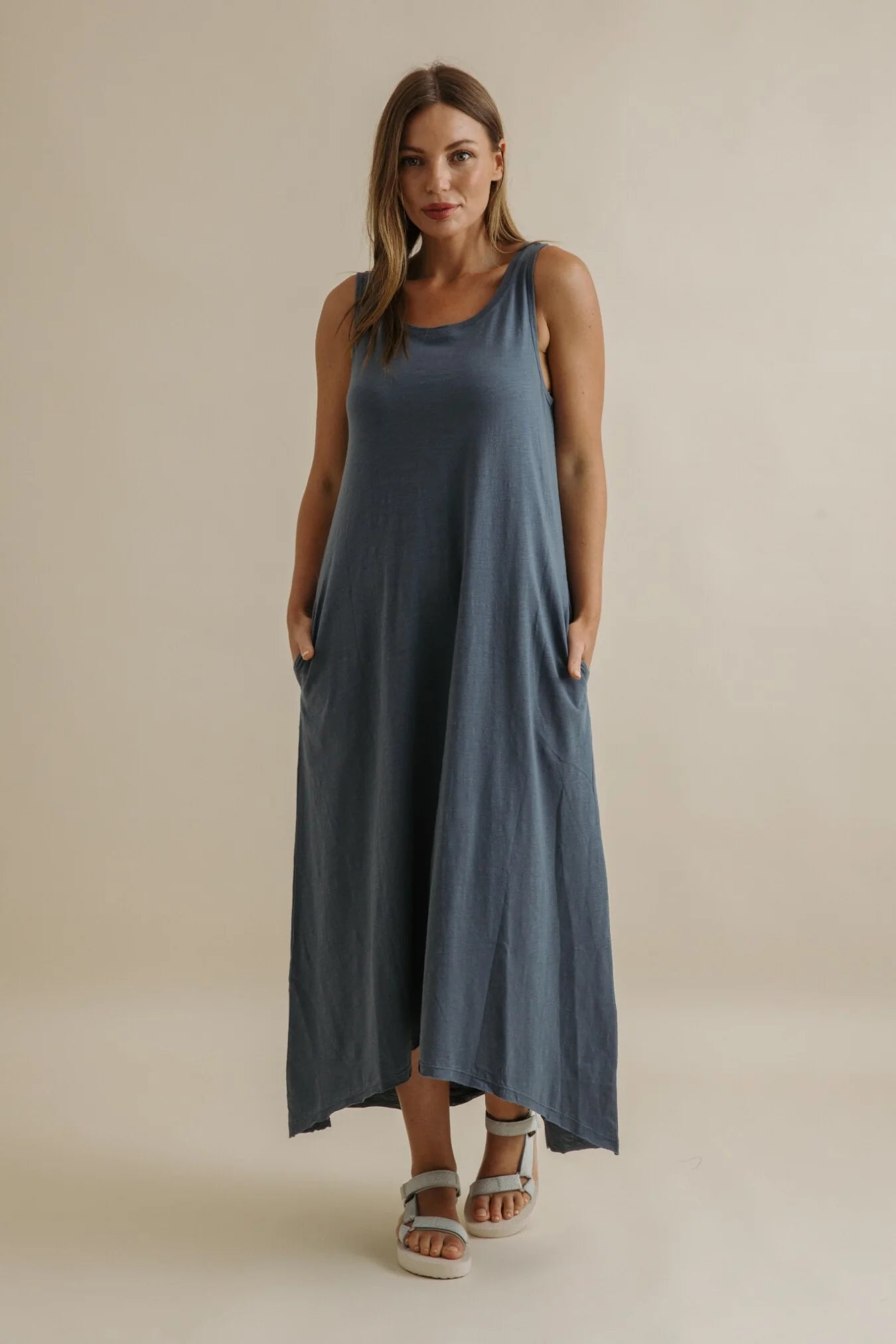 Shoreline Fine Slub Breeze / Dress - Pool