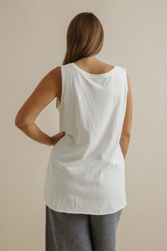 Shoreline High Low / Singlet 2.0 - White