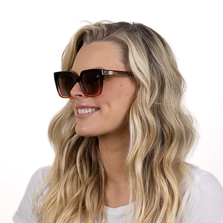 Soek Harper Ombre Brown Sunglasses