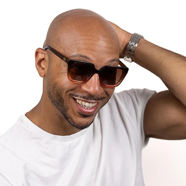 Soek Harper Ombre Brown Sunglasses