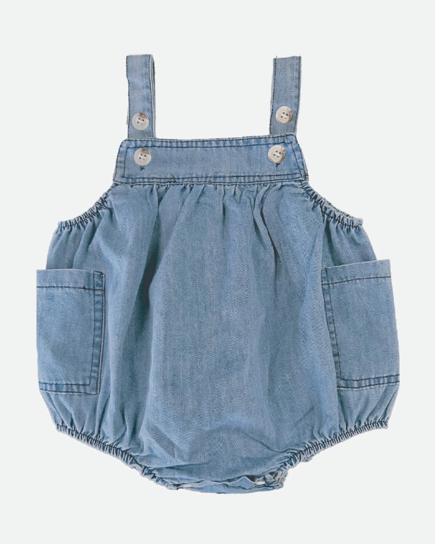 Baby Romper / Bubble - Denim