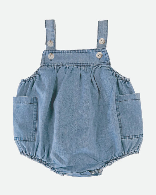 Baby Romper / Bubble - Denim
