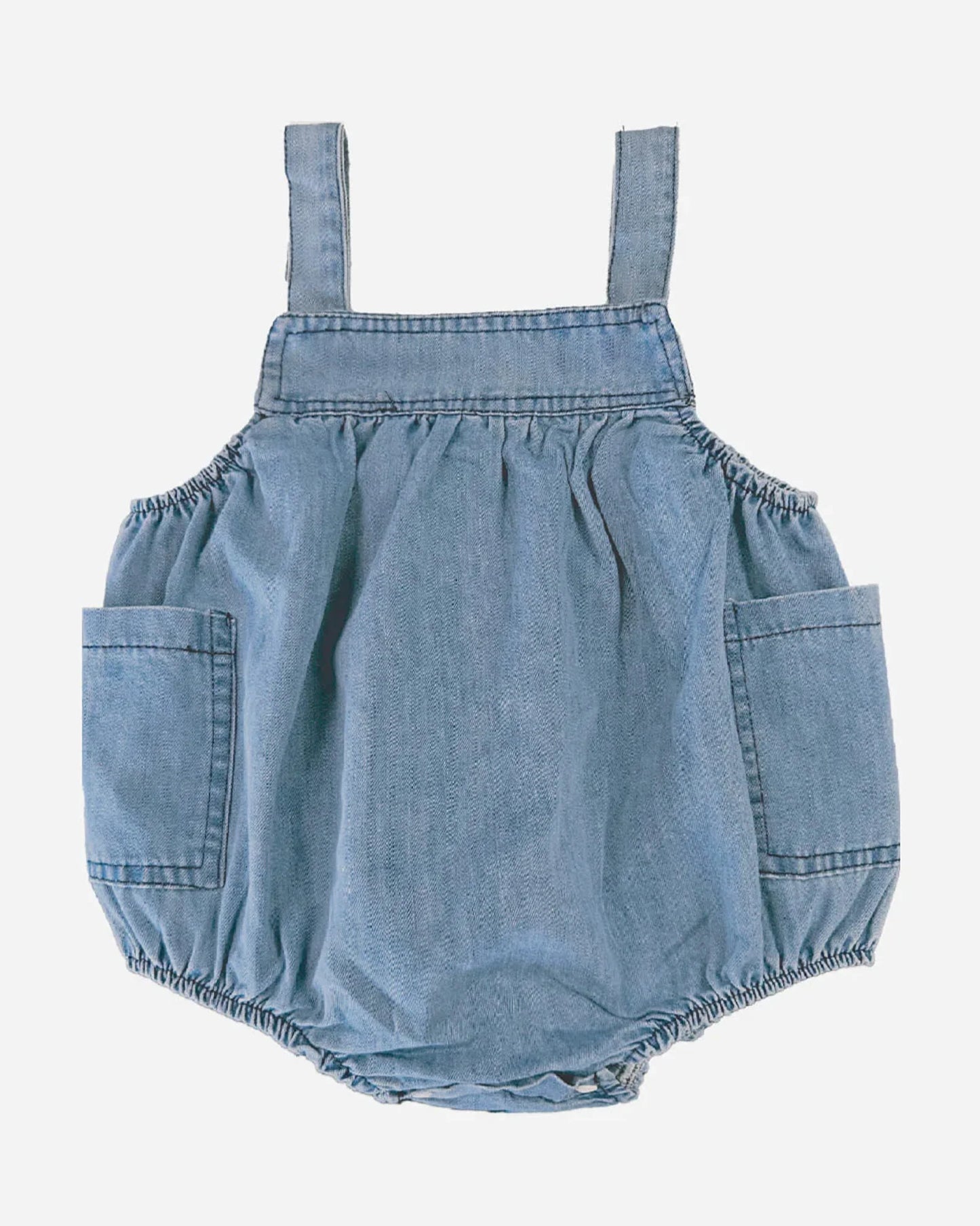 Baby Romper / Bubble - Denim