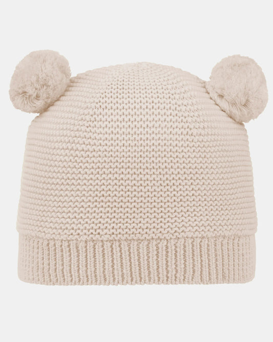 Organic Beanie Snowflake / Oatmeal