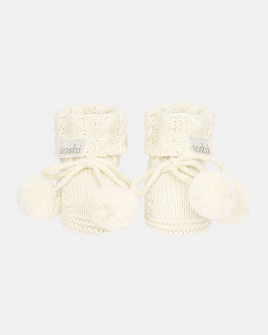 Organic Booties Yummy / Cream