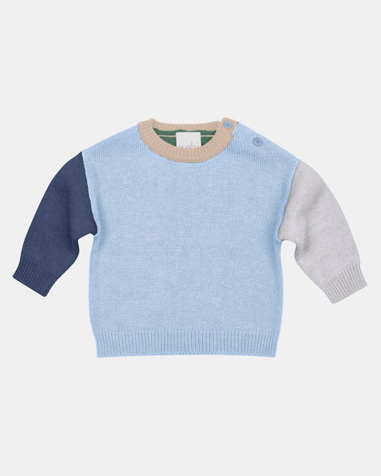 Organic Pullover Bobby / Bluebell