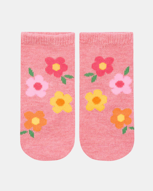 Organic Socks Ankle Jacquard / Rosie Posie