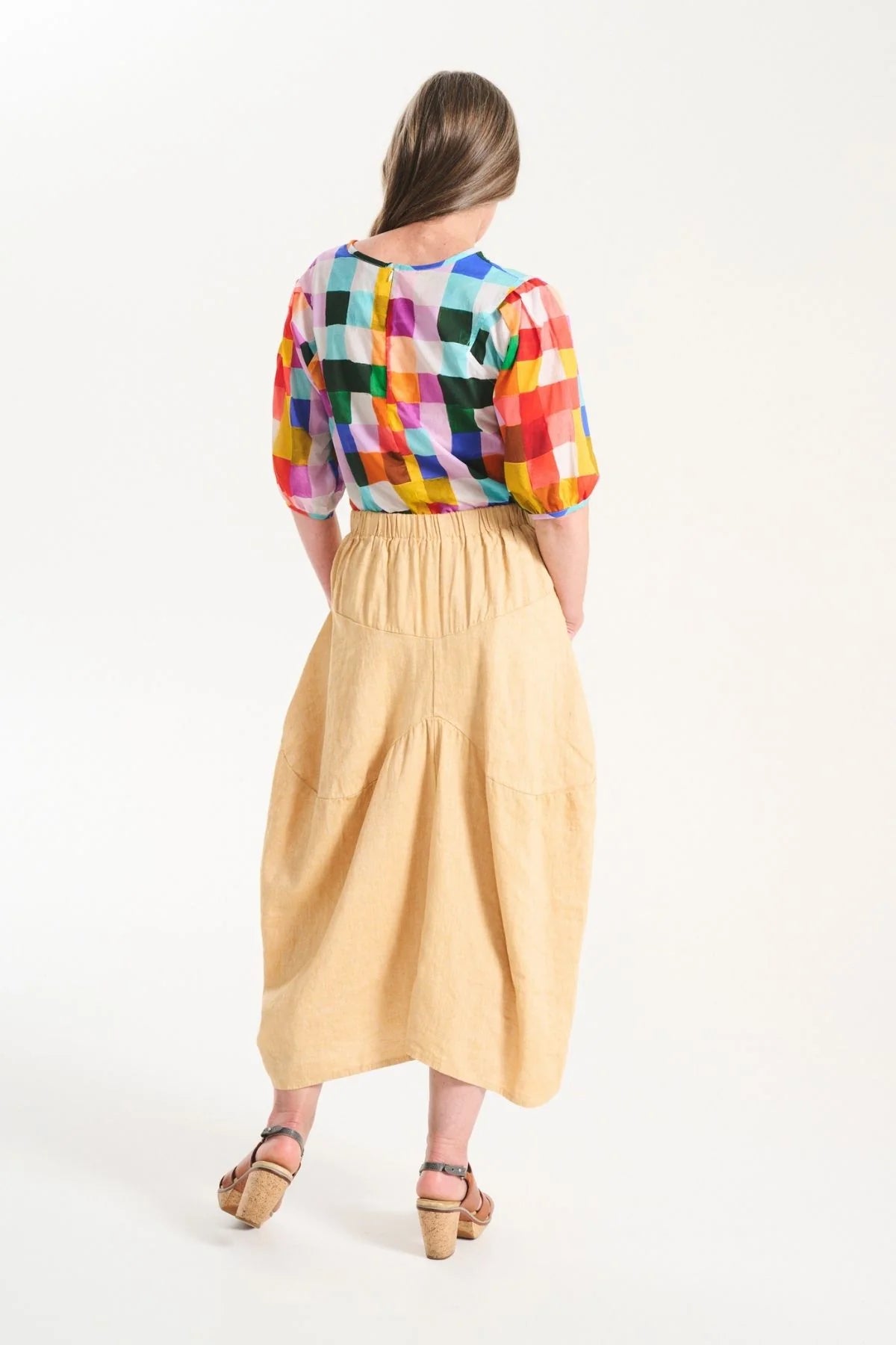Milwaukee Venice Beach Skirt / Butter in Linen