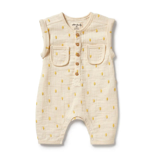 Ice Pops Organic Crinkle Growsuit