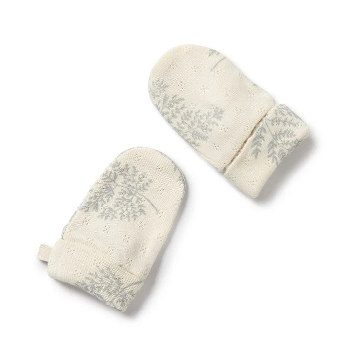 Organic Pointelle Mittens