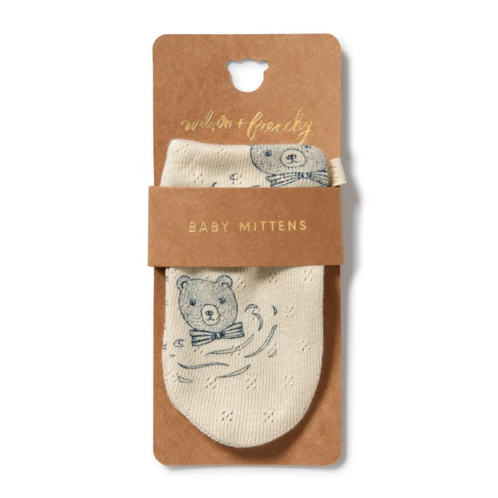 Organic Pointelle Mittens