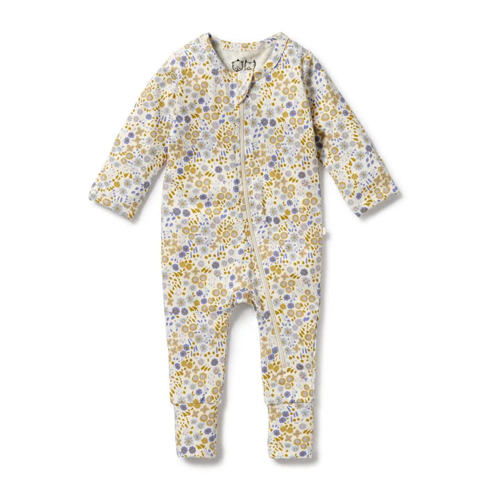 Little Meadow Boyleg Zipsuit + Feet