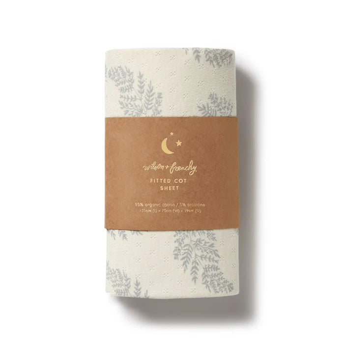 Organic Fitted Cot Sheet | Forever Ferns