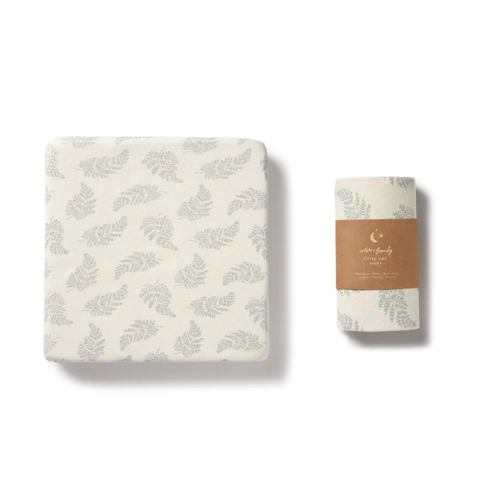 Organic Fitted Cot Sheet | Forever Ferns