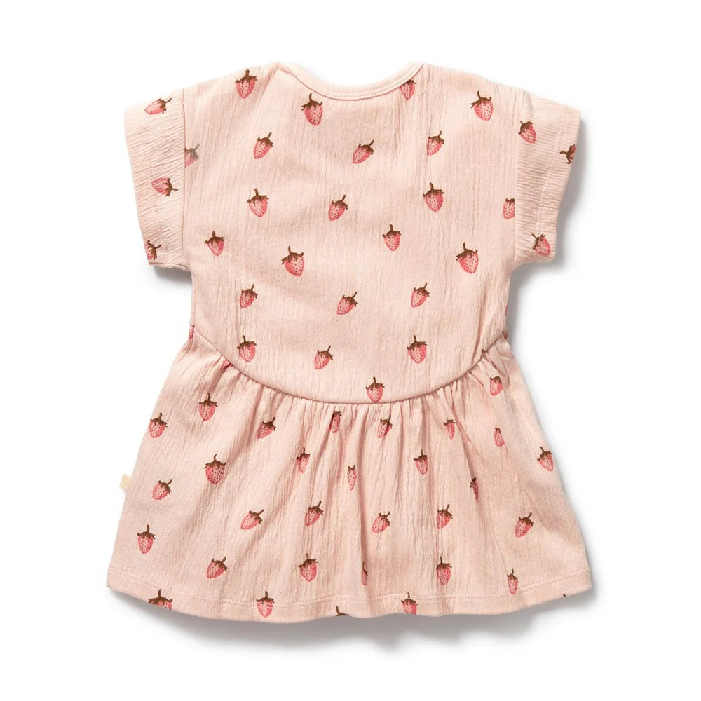 Organic Dress / Strawberry Kisses