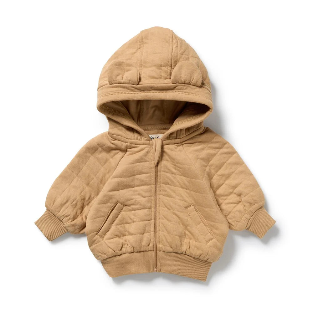 Organic Quilted Jacket / Honey Fawn