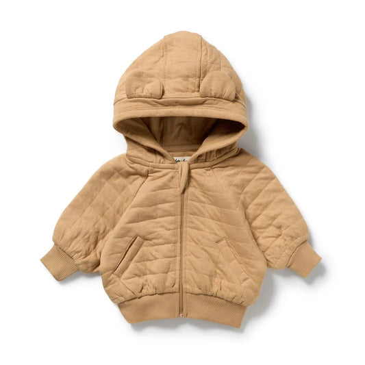 Organic Quilted Jacket / Honey Fawn
