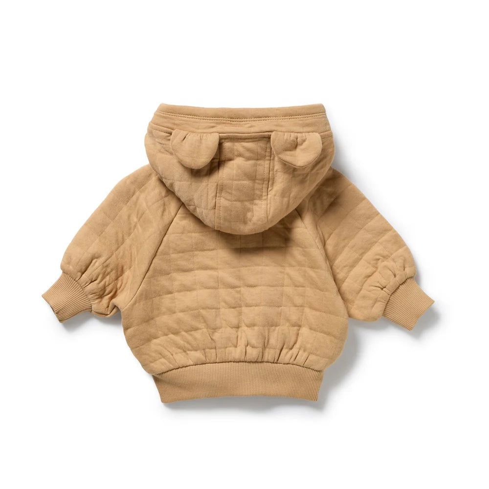 Organic Quilted Jacket / Honey Fawn