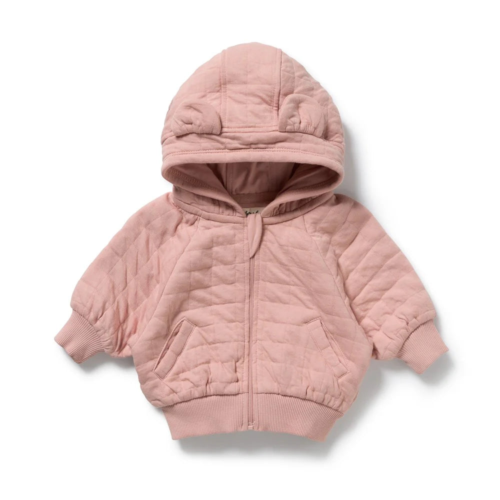 Organic Quilted Jacket / Rose