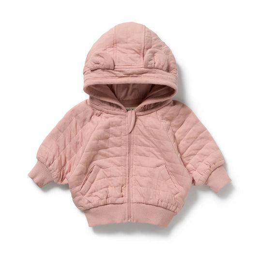 Organic Quilted Jacket / Rose