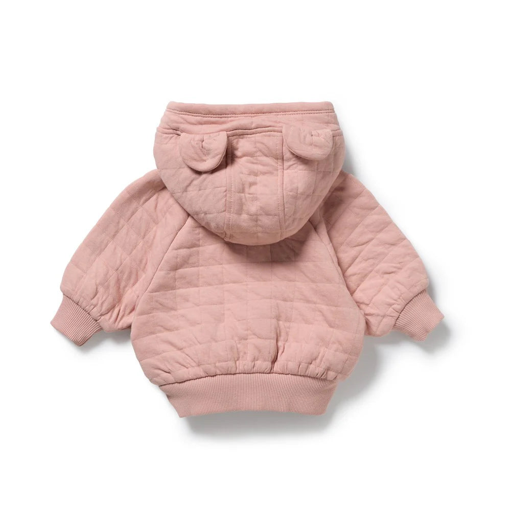 Organic Quilted Jacket / Rose