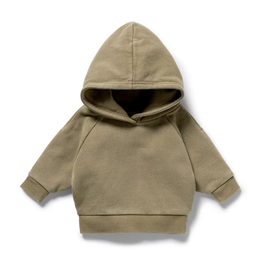 Organic Terry Hooded Sweat / Olive
