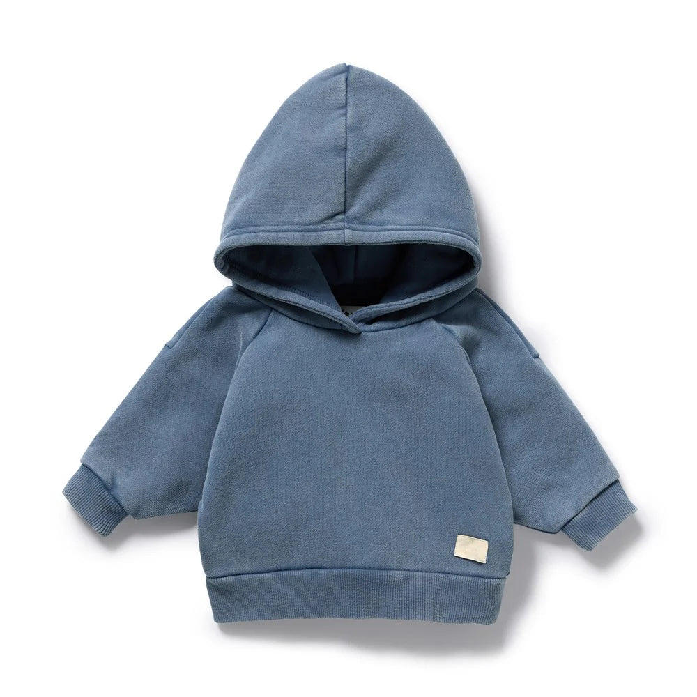 Organic Terry Hooded Sweat / Twilight Blue
