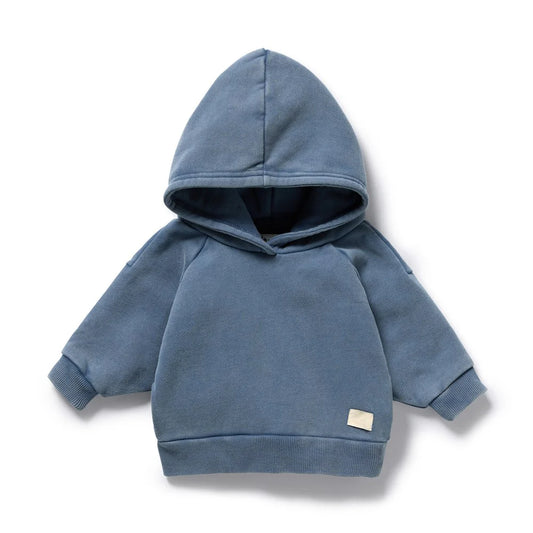 Organic Terry Hooded Sweat / Twilight Blue