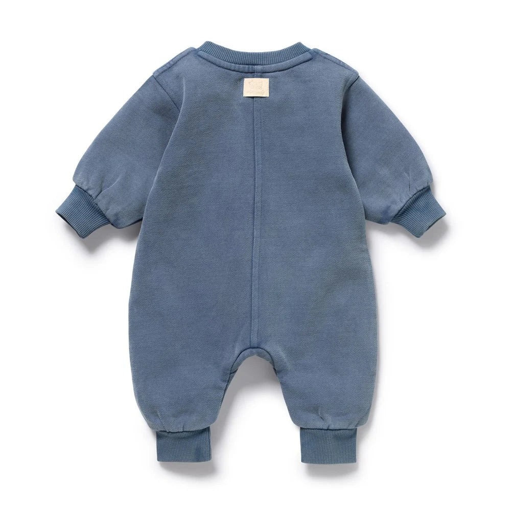 Organic Terry Growsuit / Twilight Blue