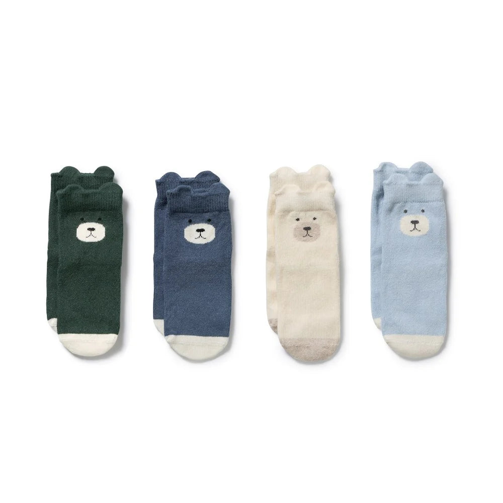 Organic 4 Pack Baby Socks / Boys