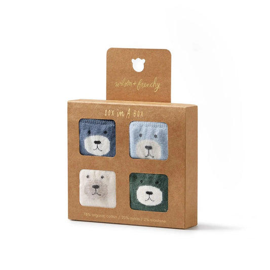 Organic 4 Pack Baby Socks / Boys
