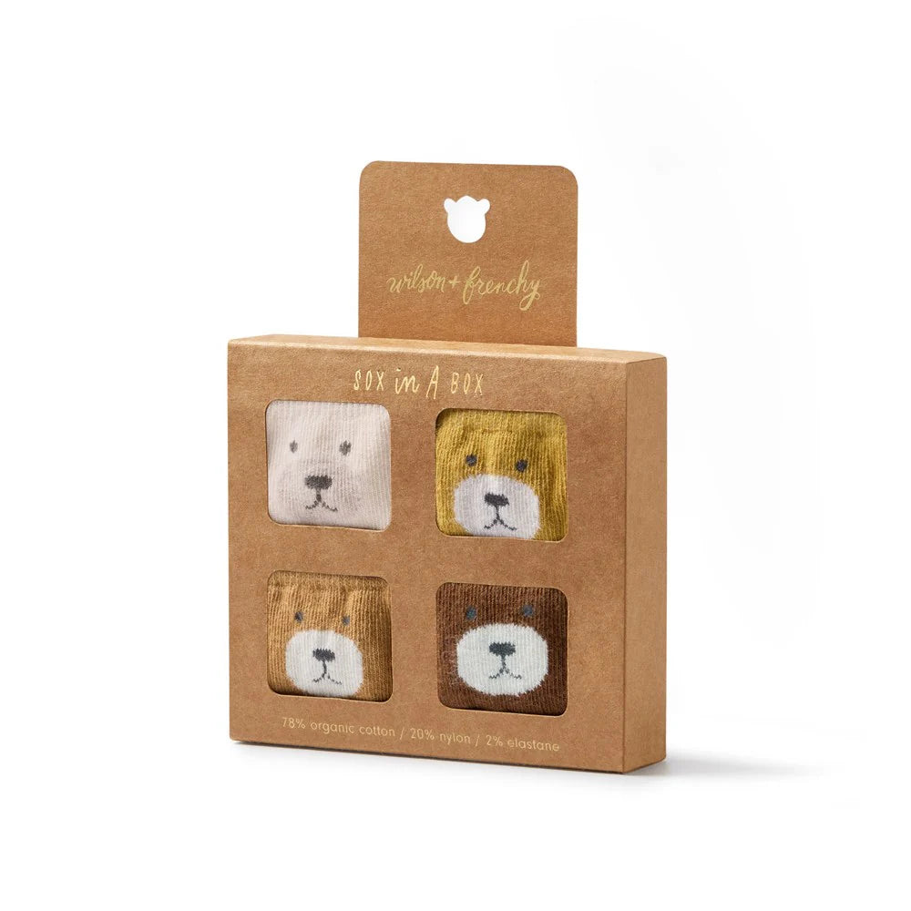 Organic 4 Pack Baby Socks / Unisex