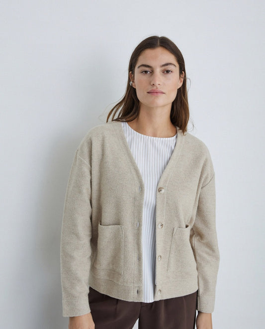 Knit Cardigan | Beige