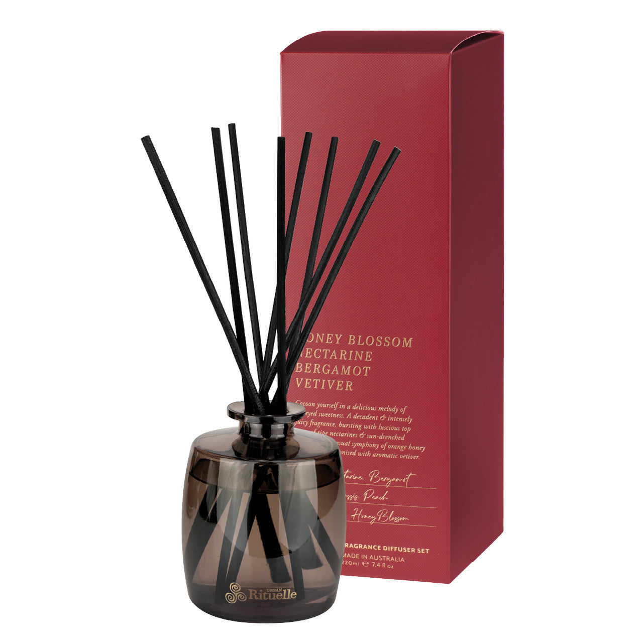 Apotheca Reed Diffuser - Honey Blossom, Nectarine, Bergamot, Vetiver